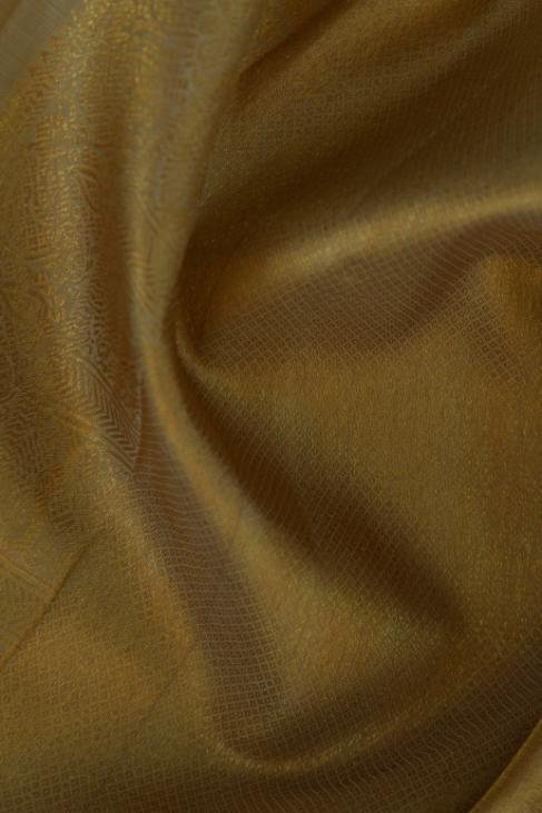 A Light Beige/Cream Kanjeevaram Saree