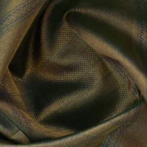A Peacock Blue Kanjeevaram Saree - Image 6