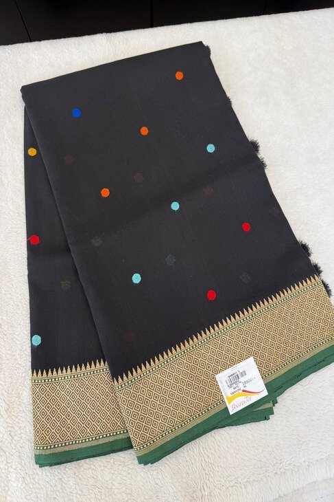 A Black Mul Banarasi Saree_1