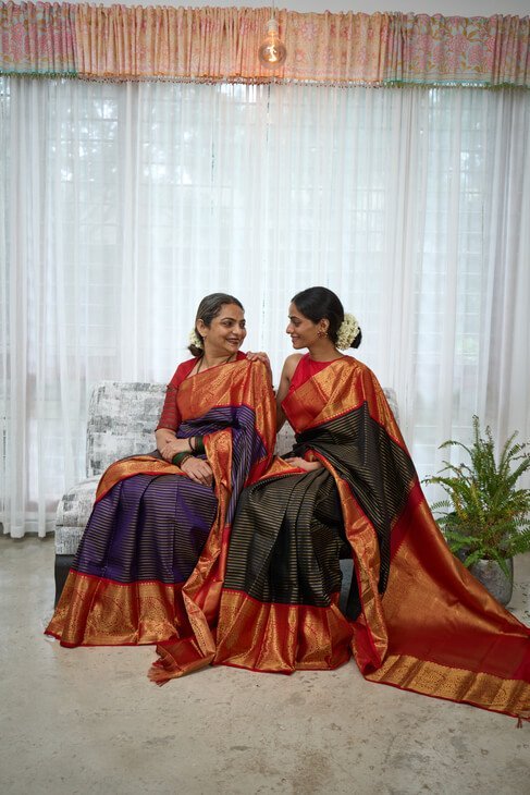 A Classic Red Black Kanjeevarm Saree_1