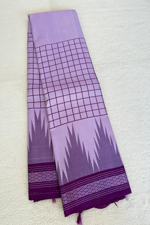 A Lavender Purple Thread Kanjeevaram Saree_1
