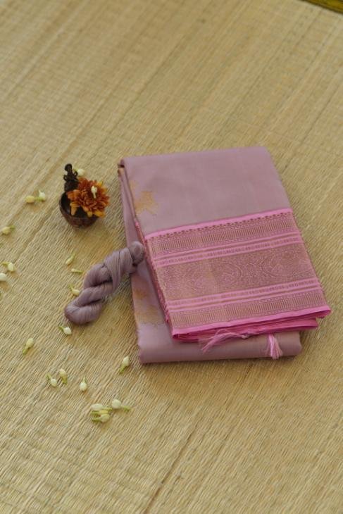 A Lilac Pink Kanjeevaram Saree_1