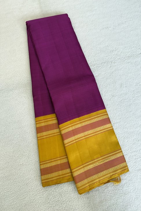 A Purple Mustard Thread Kanjeevaram_1