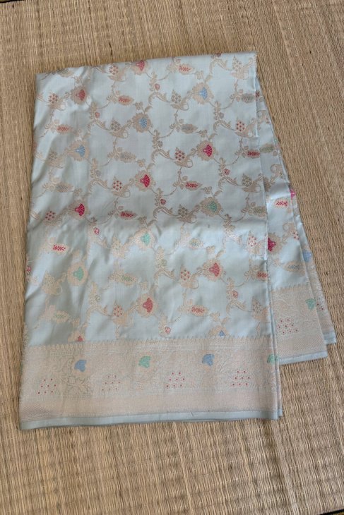 A_Powder_Blue_Banarasi_Katan_Silk_Saree_1